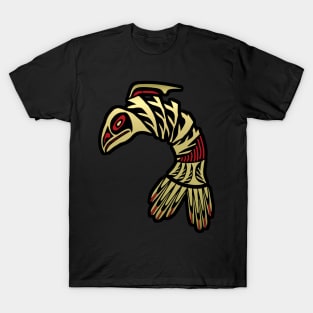 Black and Gold Salmon Icon T-Shirt